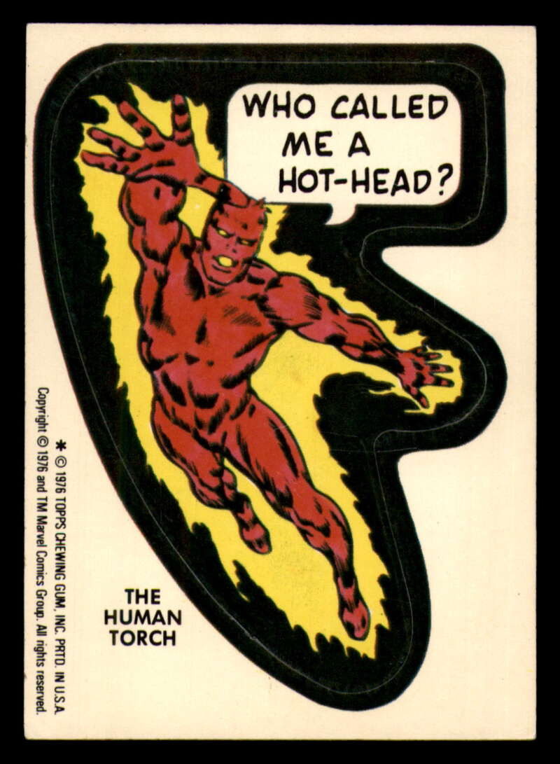 1976 Topps Marvel Super Heroes Stickers - Complete your set - Pick your card - Picture 90 of 117