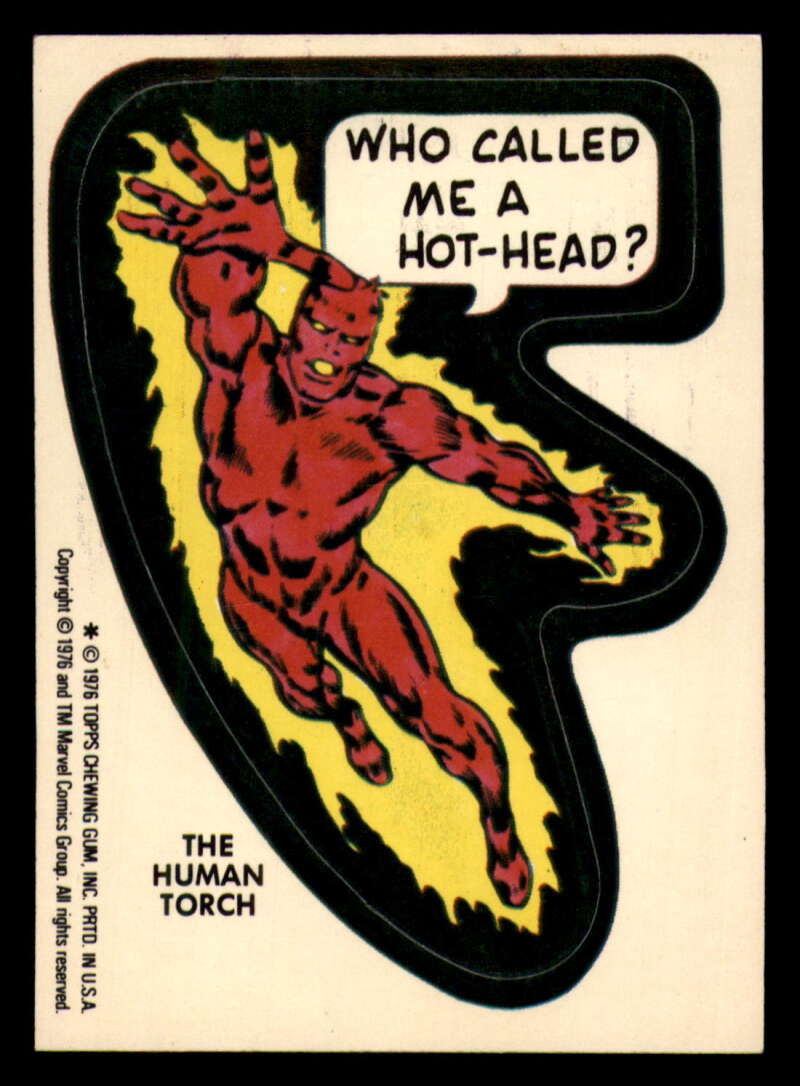 1976 Topps Marvel Super Heroes Stickers - Complete your set - Pick your card - Picture 92 of 117