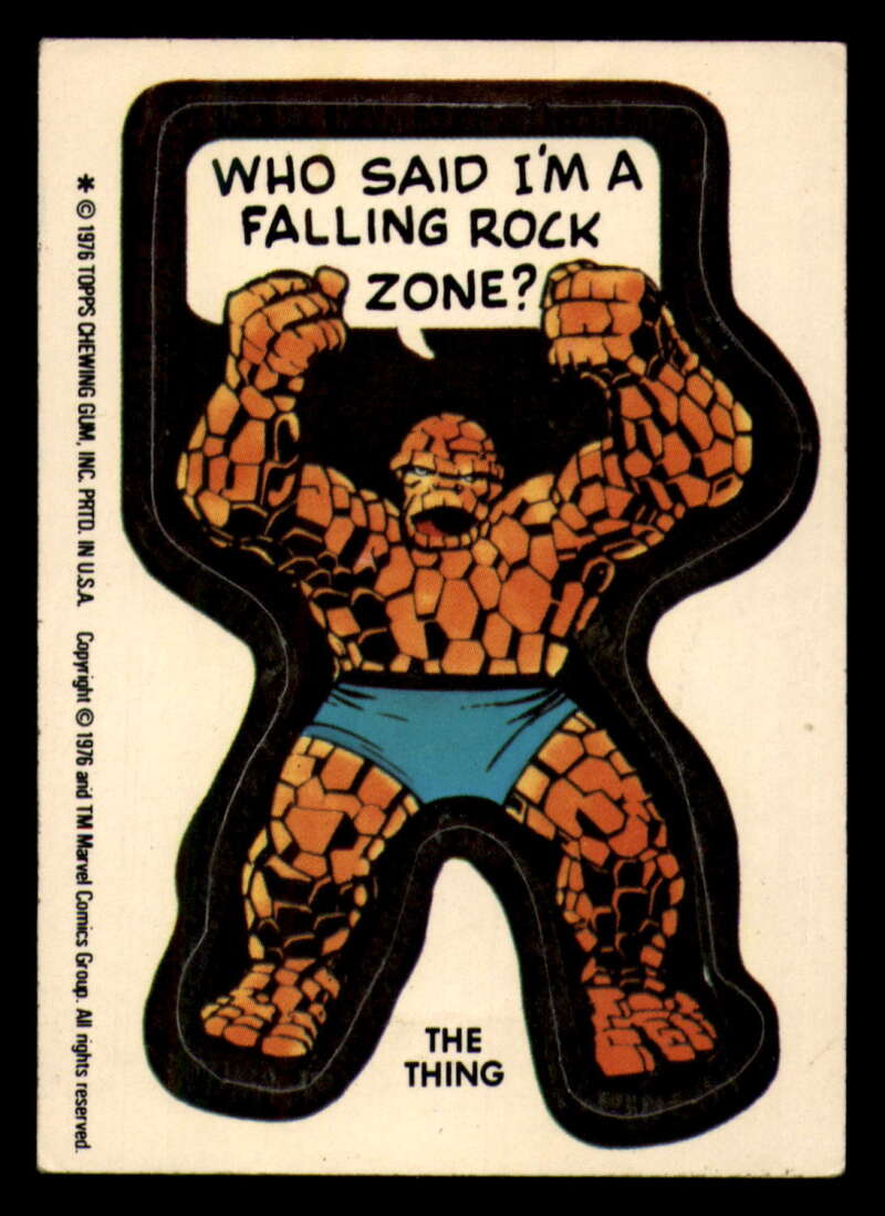 1976 Topps Marvel Super Heroes Stickers - Complete your set - Pick your card - Picture 100 of 117