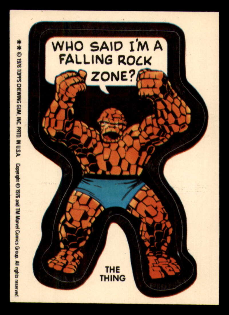 1976 Topps Marvel Super Heroes Stickers - Complete your set - Pick your card - Picture 102 of 117