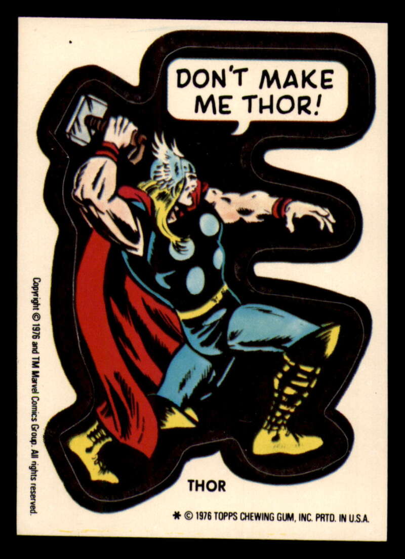 1976 Topps Marvel Super Heroes Stickers - Complete your set - Pick your card - Picture 106 of 117