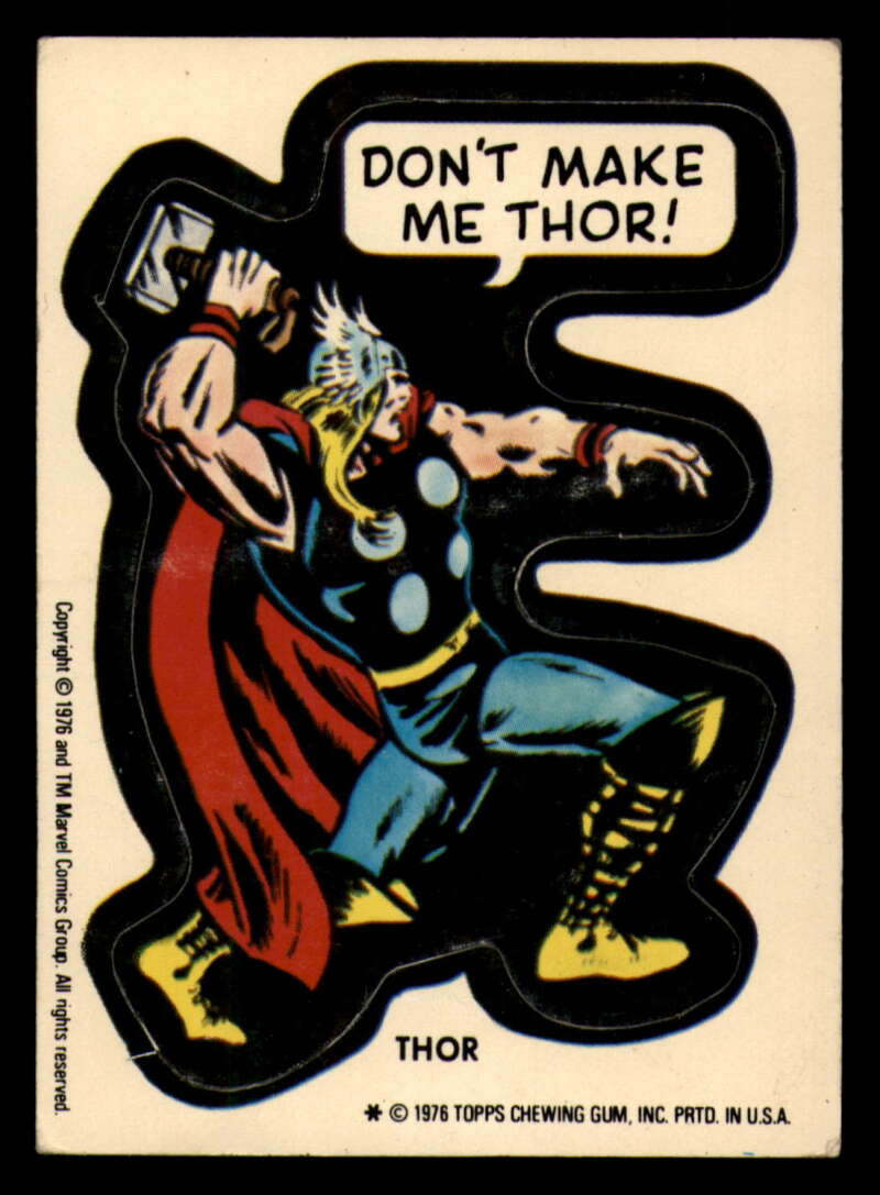 1976 Topps Marvel Super Heroes Stickers - Complete your set - Pick your card - Picture 110 of 117