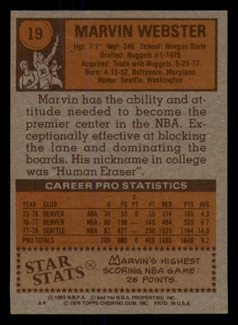 1978-79 Topps Basketball #1 - #50 - Complete your set - Pick your card - Picture 125 of 361