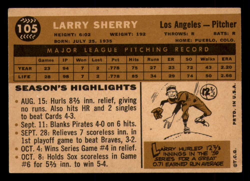 1960 Topps Baseball #91 to #180 - Complete your set - Pick your card - Picture 83 of 455