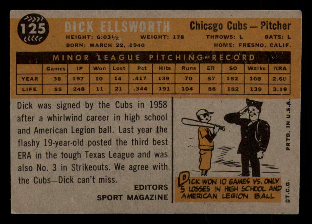 1960 Topps Baseball #91 to #180 - Complete your set - Pick your card - Picture 169 of 455