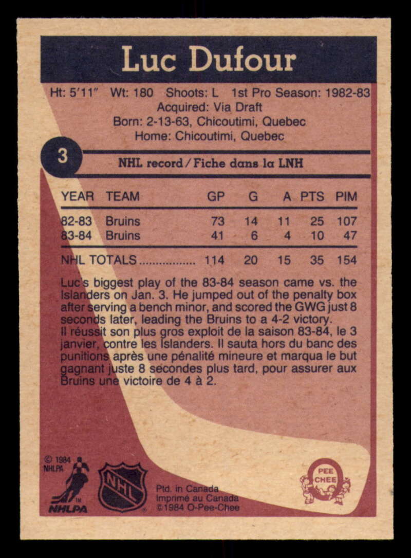 1984-85 O-Pee-Chee Hockey - #1 - #155 - Complete your set - Pick your card - Picture 9 of 495