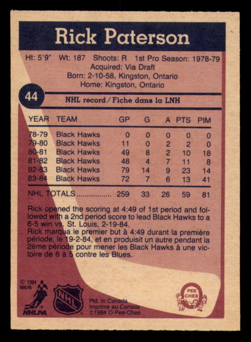 1984-85 O-Pee-Chee Hockey - #1 - #155 - Complete your set - Pick your card - Picture 143 of 495