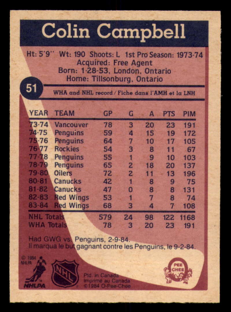 1984-85 O-Pee-Chee Hockey - #1 - #155 - Complete your set - Pick your card - Picture 167 of 495