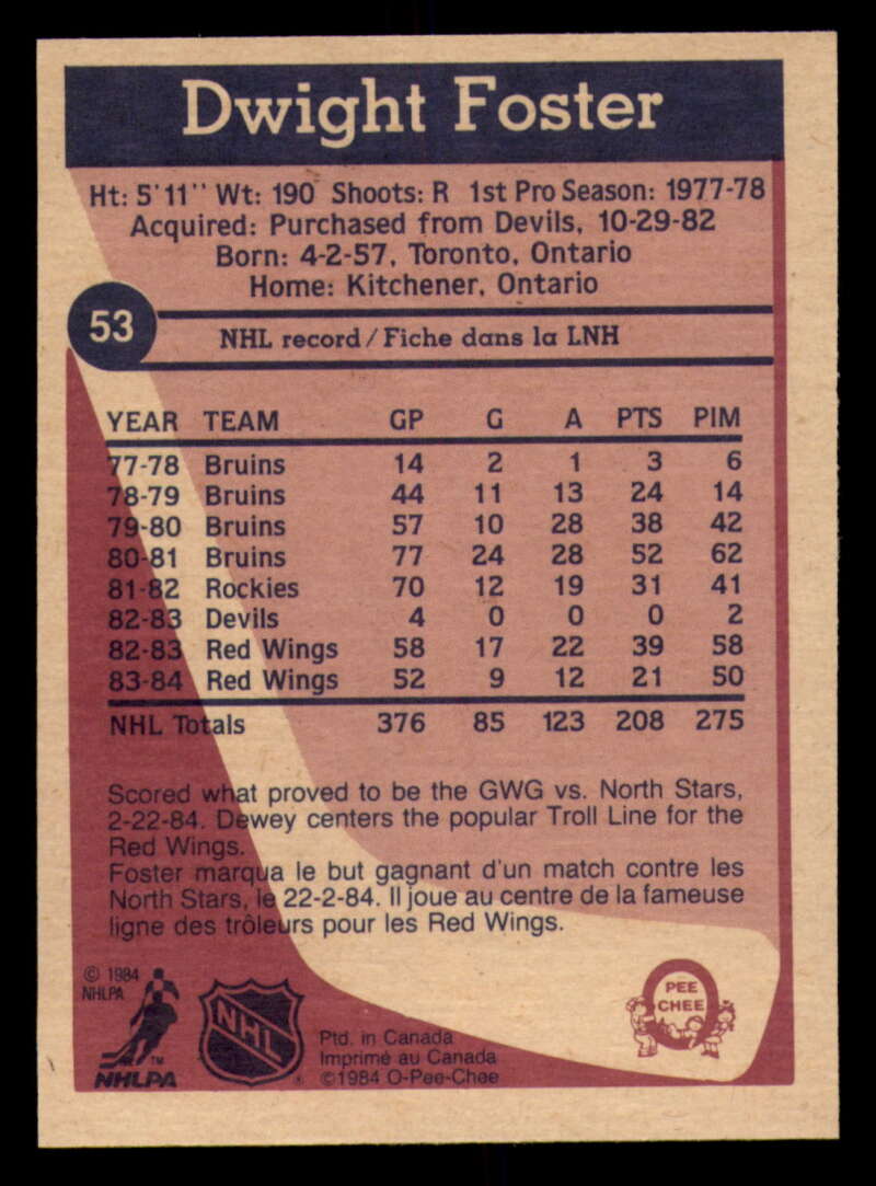 1984-85 O-Pee-Chee Hockey - #1 - #155 - Complete your set - Pick your card - Picture 173 of 495