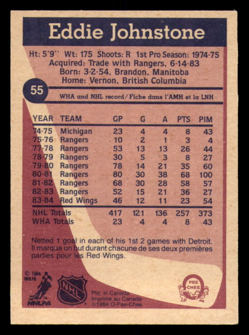 1984-85 O-Pee-Chee Hockey - #1 - #155 - Complete your set - Pick your card - Picture 183 of 495