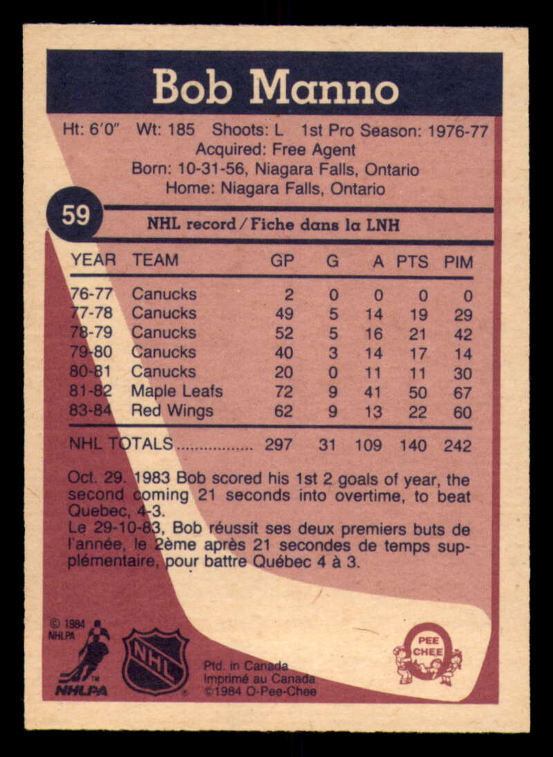 1984-85 O-Pee-Chee Hockey - #1 - #155 - Complete your set - Pick your card - Picture 197 of 495