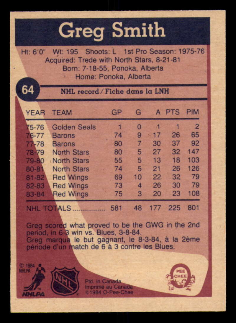 1984-85 O-Pee-Chee Hockey - #1 - #155 - Complete your set - Pick your card - Picture 215 of 495