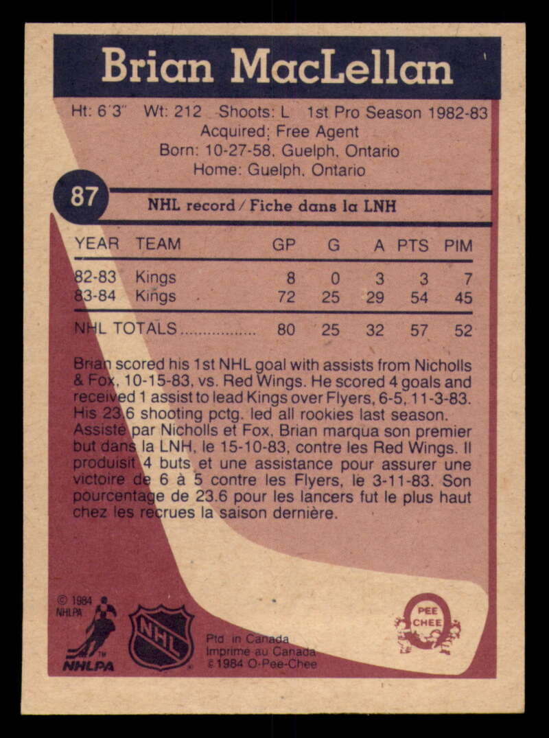 1984-85 O-Pee-Chee Hockey - #1 - #155 - Complete your set - Pick your card - Picture 295 of 495