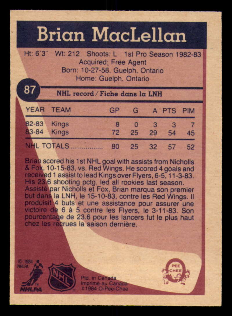 1984-85 O-Pee-Chee Hockey - #1 - #155 - Complete your set - Pick your card - Picture 297 of 495