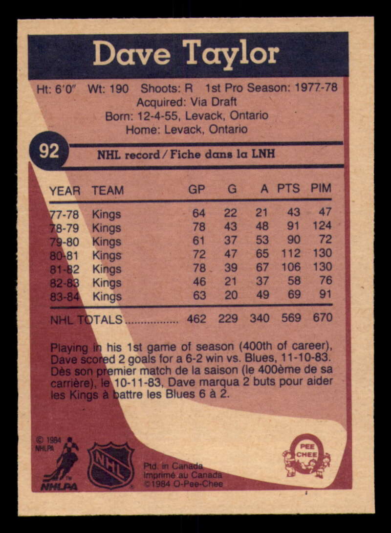 1984-85 O-Pee-Chee Hockey - #1 - #155 - Complete your set - Pick your card - Picture 311 of 495