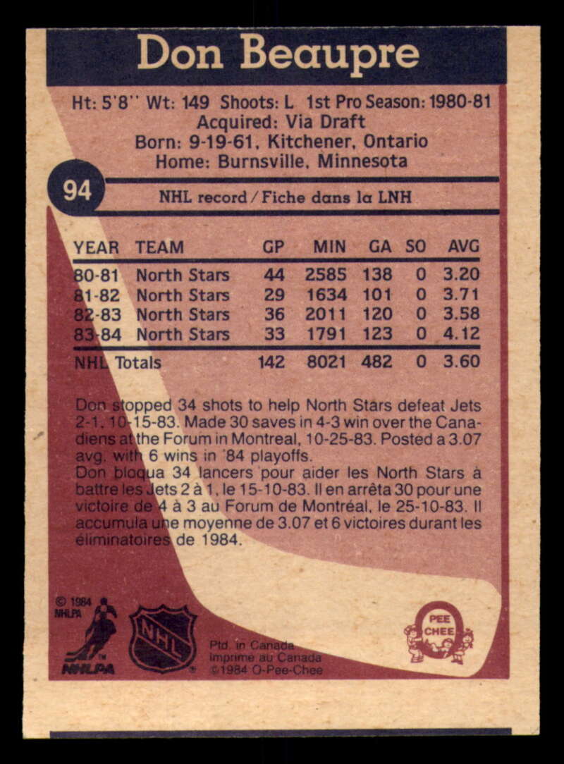 1984-85 O-Pee-Chee Hockey - #1 - #155 - Complete your set - Pick your card - Picture 319 of 495