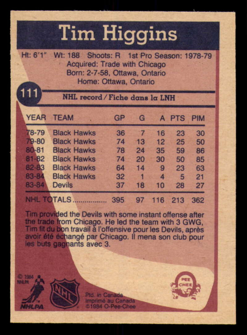 1984-85 O-Pee-Chee Hockey - #1 - #155 - Complete your set - Pick your card - Picture 375 of 495