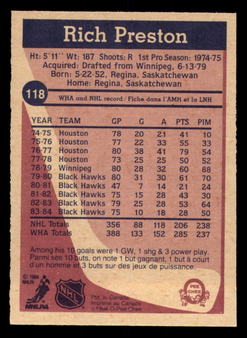 1984-85 O-Pee-Chee Hockey - #1 - #155 - Complete your set - Pick your card - Picture 399 of 495