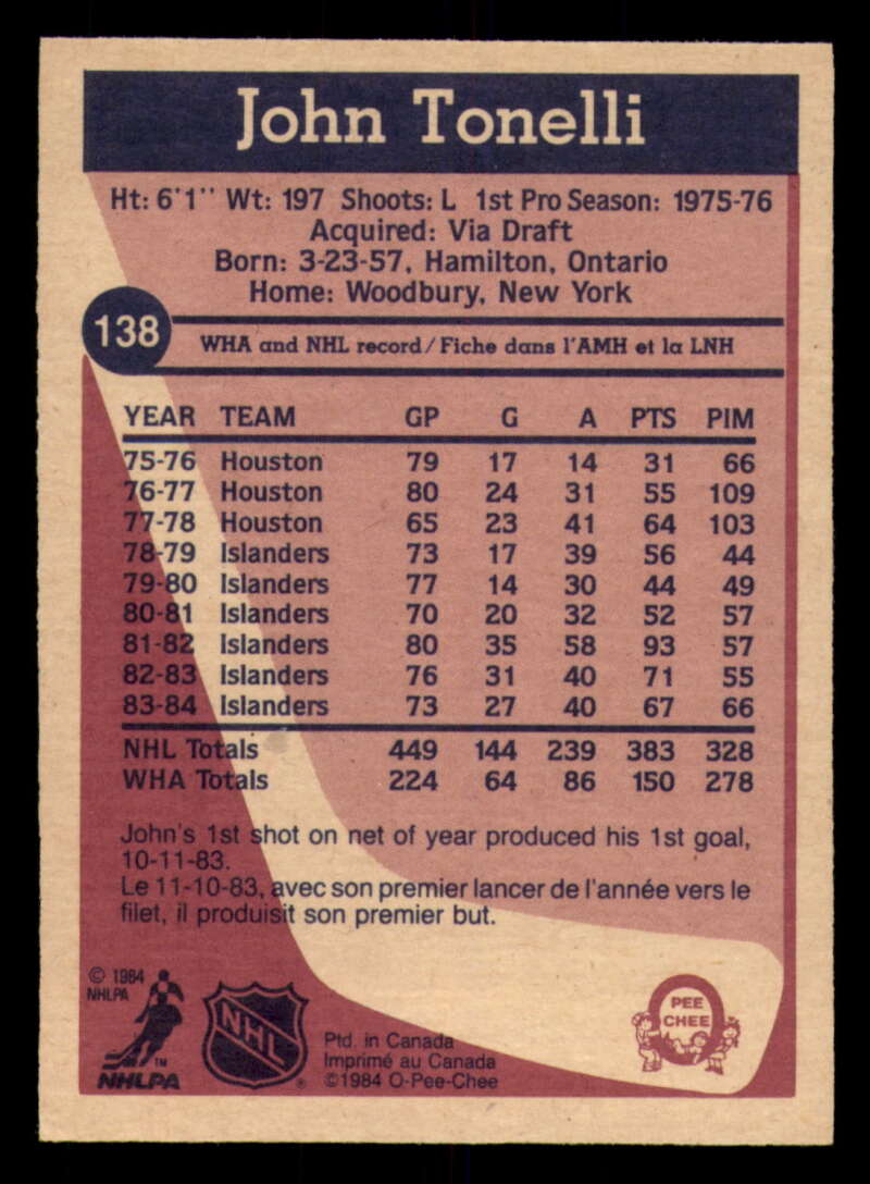 1984-85 O-Pee-Chee Hockey - #1 - #155 - Complete your set - Pick your card - Picture 453 of 495