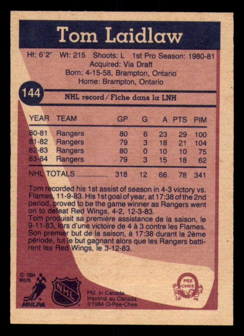 1984-85 O-Pee-Chee Hockey - #1 - #155 - Complete your set - Pick your card - Picture 465 of 495