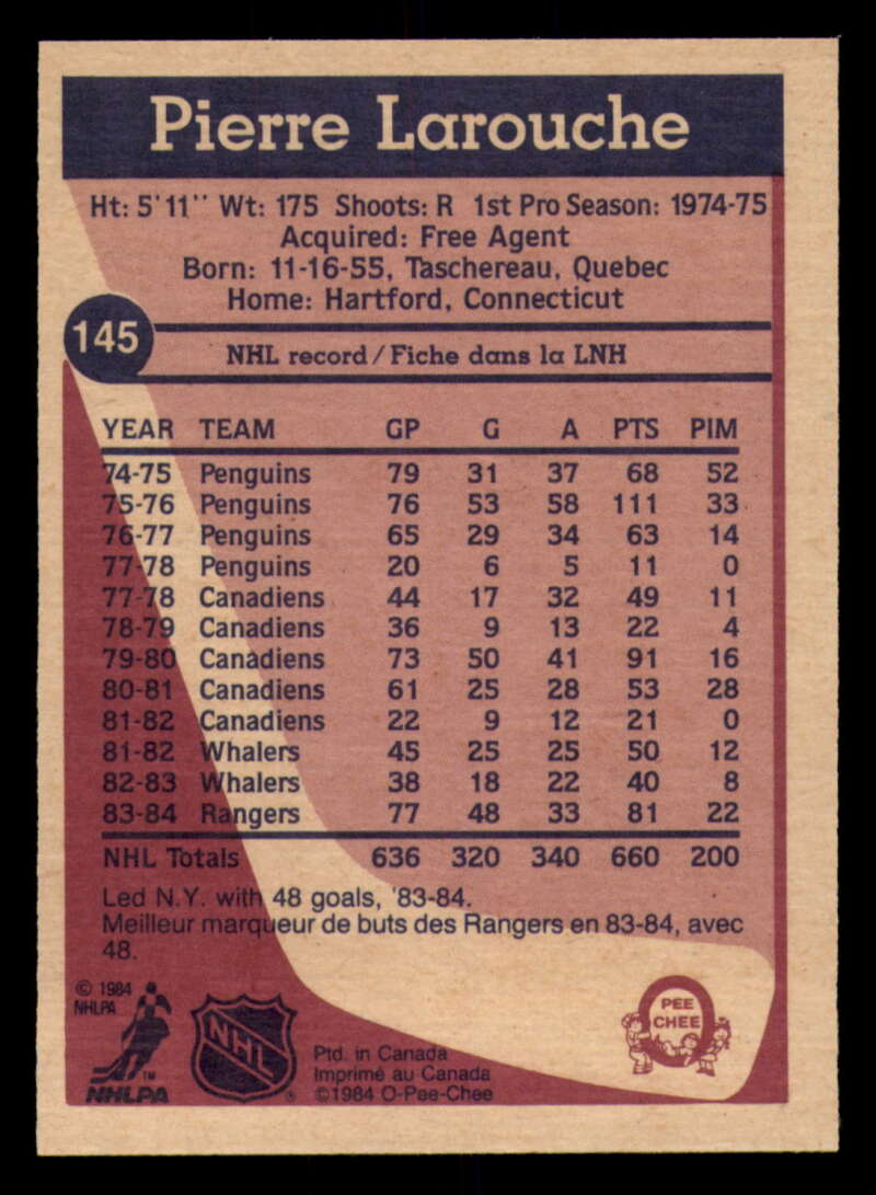 1984-85 O-Pee-Chee Hockey - #1 - #155 - Complete your set - Pick your card - Picture 469 of 495