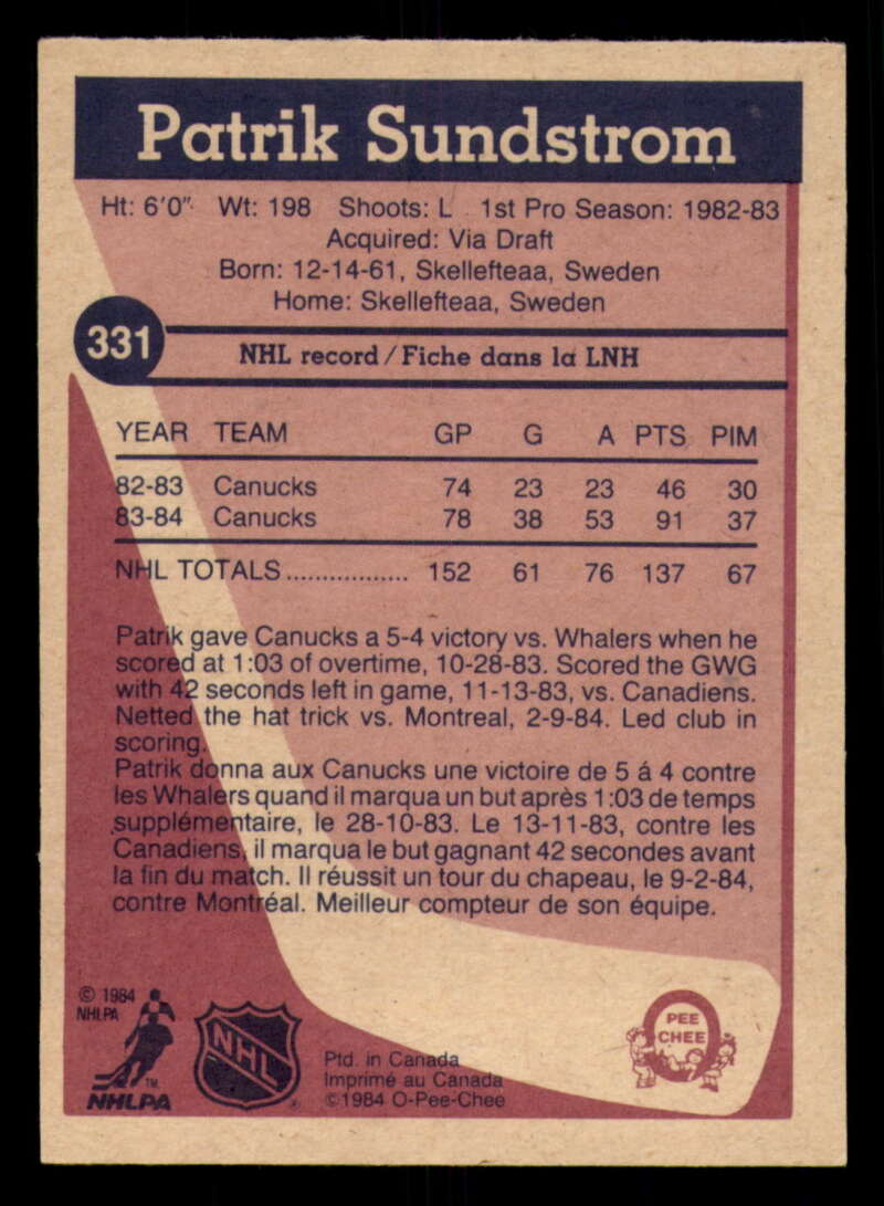 1984-85 O-Pee-Chee Hockey - #331 - #396 - Complete your set - Pick your card - Picture 3 of 181