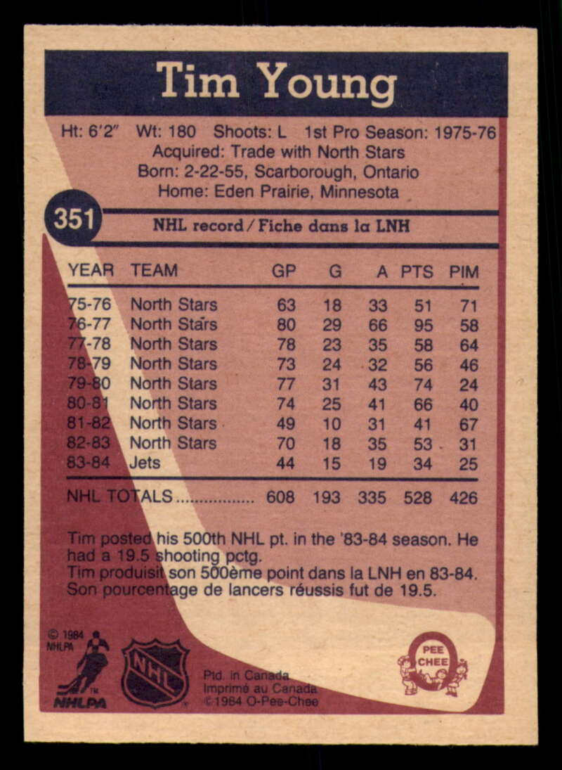 1984-85 O-Pee-Chee Hockey - #331 - #396 - Complete your set - Pick your card - Picture 57 of 181