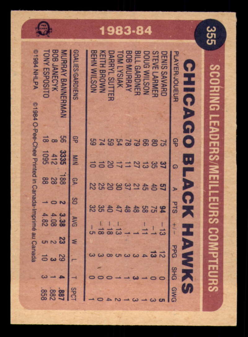 1984-85 O-Pee-Chee Hockey - #331 - #396 - Complete your set - Pick your card - Picture 73 of 181