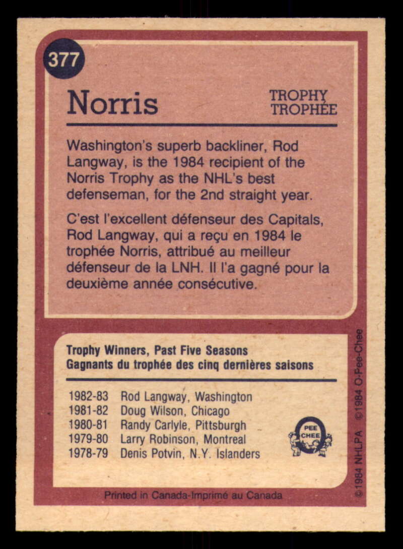 1984-85 O-Pee-Chee Hockey - #331 - #396 - Complete your set - Pick your card - Picture 135 of 181