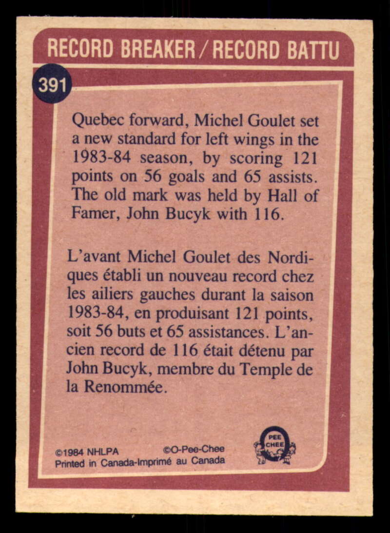 1984-85 O-Pee-Chee Hockey - #331 - #396 - Complete your set - Pick your card - Picture 165 of 181