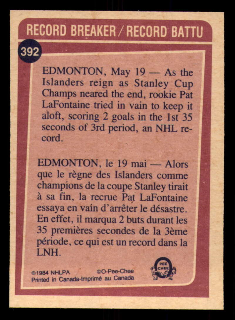 1984-85 O-Pee-Chee Hockey - #331 - #396 - Complete your set - Pick your card - Picture 169 of 181