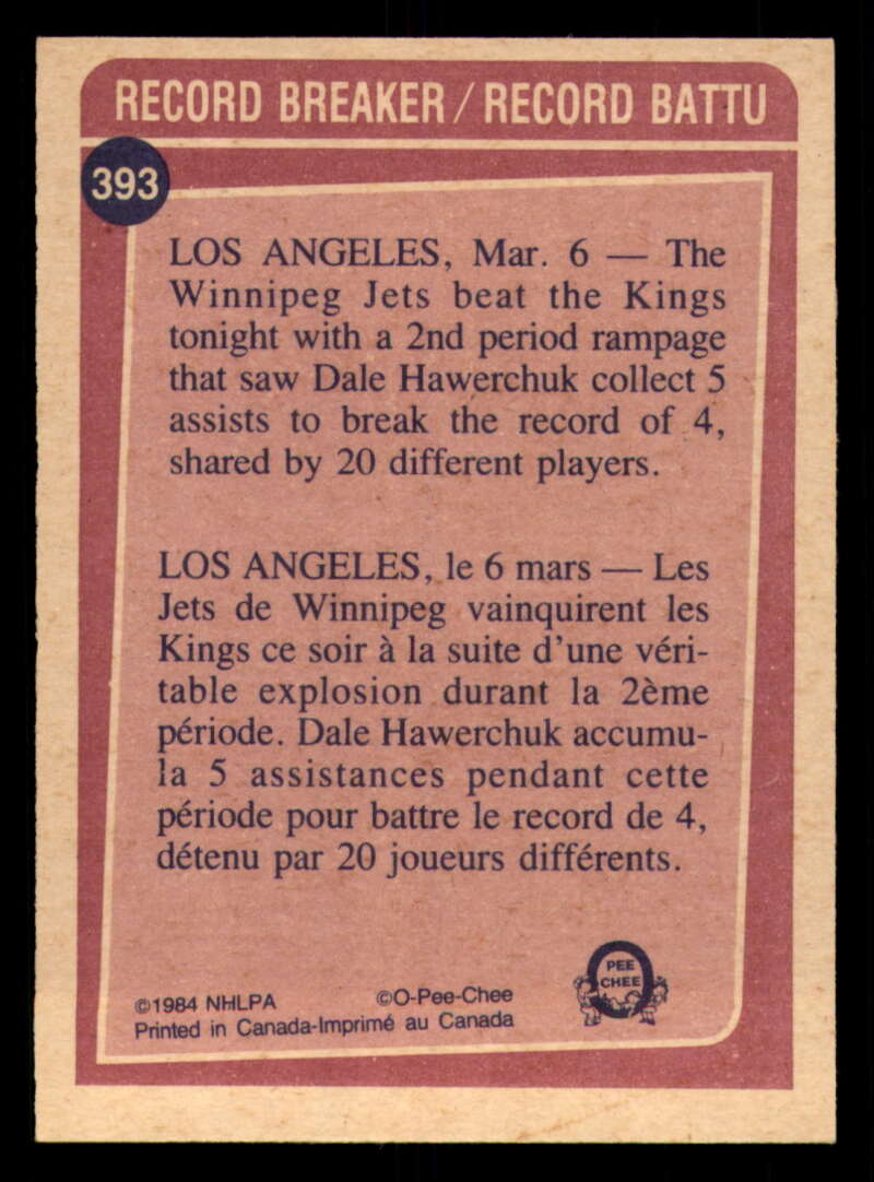 1984-85 O-Pee-Chee Hockey - #331 - #396 - Complete your set - Pick your card - Picture 171 of 181