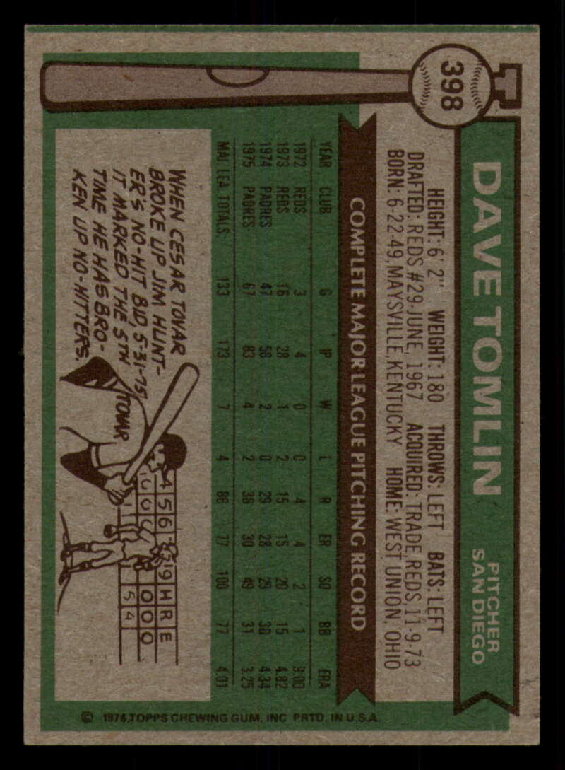 1976 Topps Baseball #391 to #450 - Complete your set - Pick your card - Picture 59 of 465