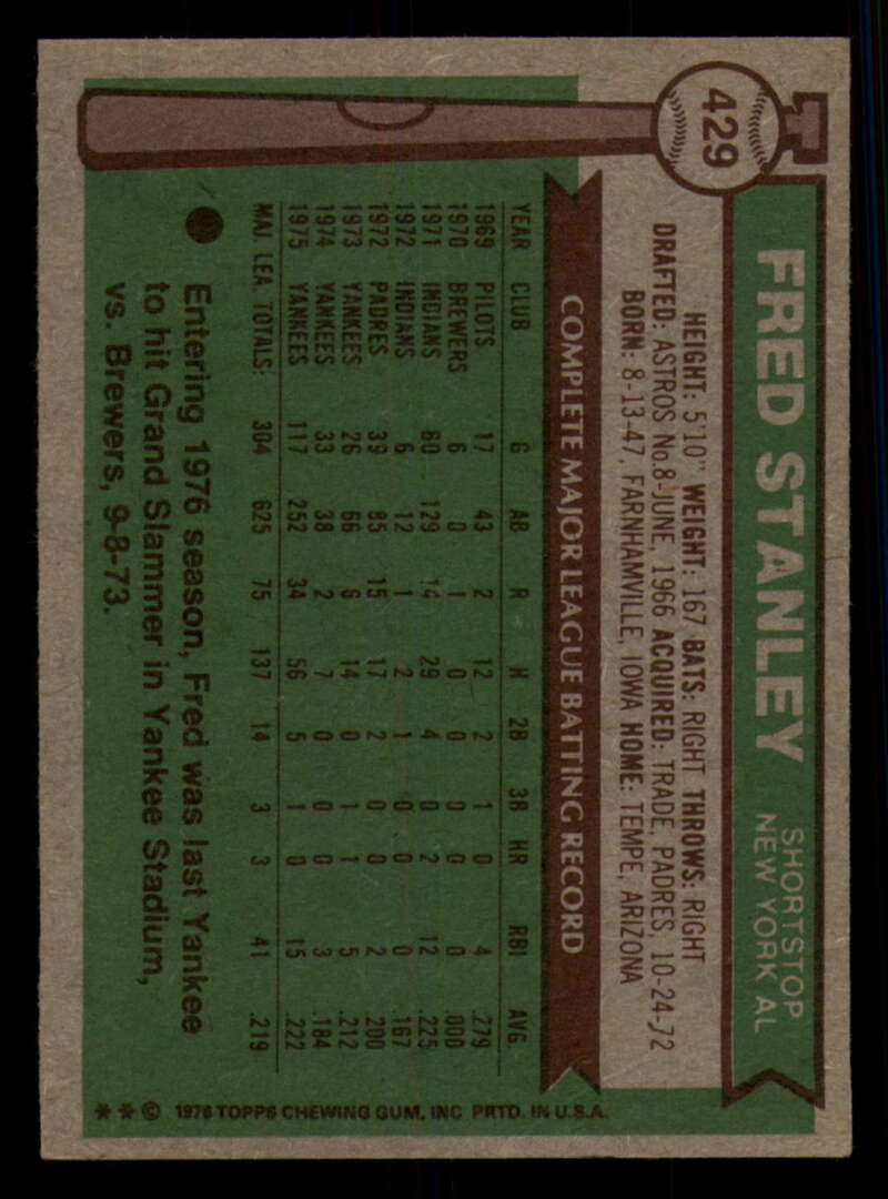 1976 Topps Baseball #391 to #450 - Complete your set - Pick your card - Picture 303 of 465