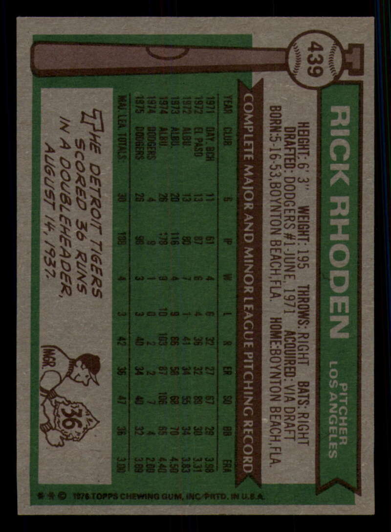 1976 Topps Baseball #391 to #450 - Complete your set - Pick your card - Picture 385 of 465