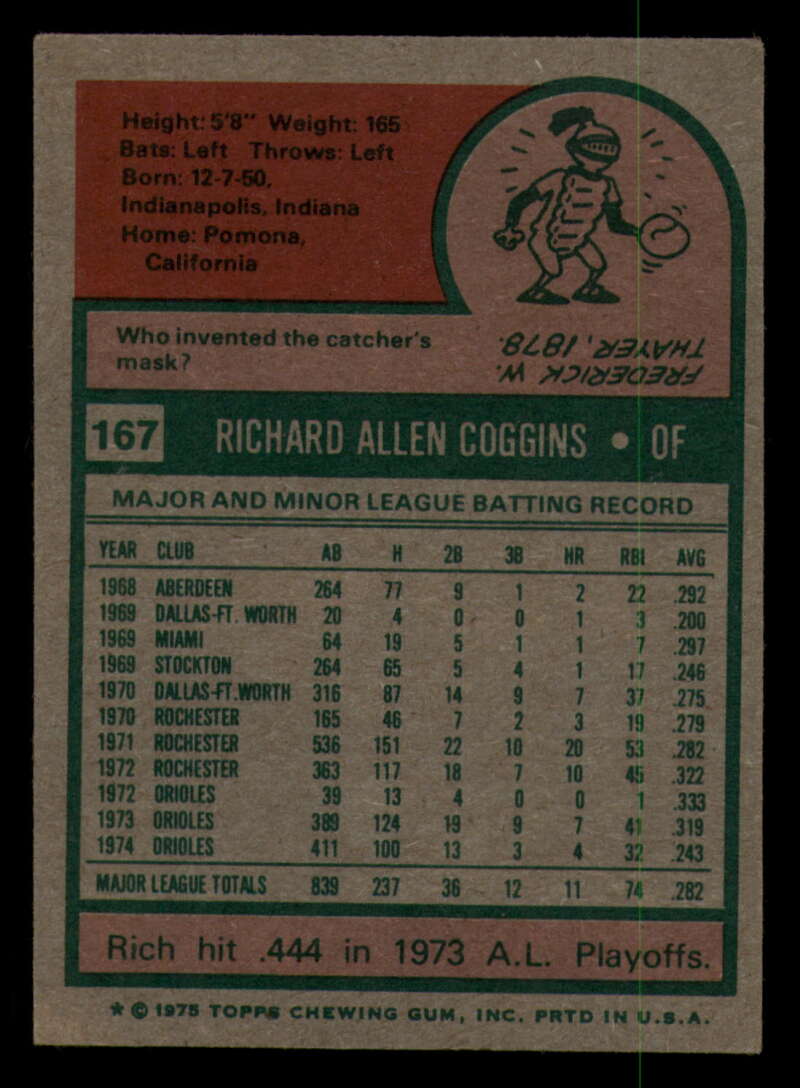 1975 Topps Baseball #166 - #259 - Complete your set - Pick your card - Picture 33 of 451