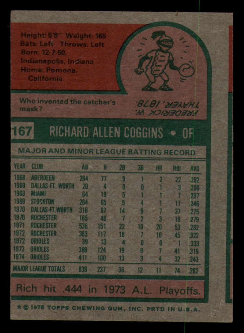 1975 Topps Baseball #166 - #259 - Complete your set - Pick your card - Picture 23 of 451