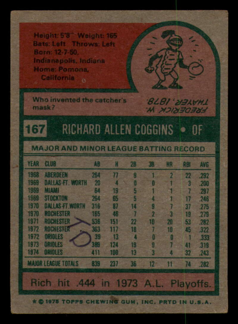 1975 Topps Baseball #166 - #259 - Complete your set - Pick your card - Picture 21 of 451