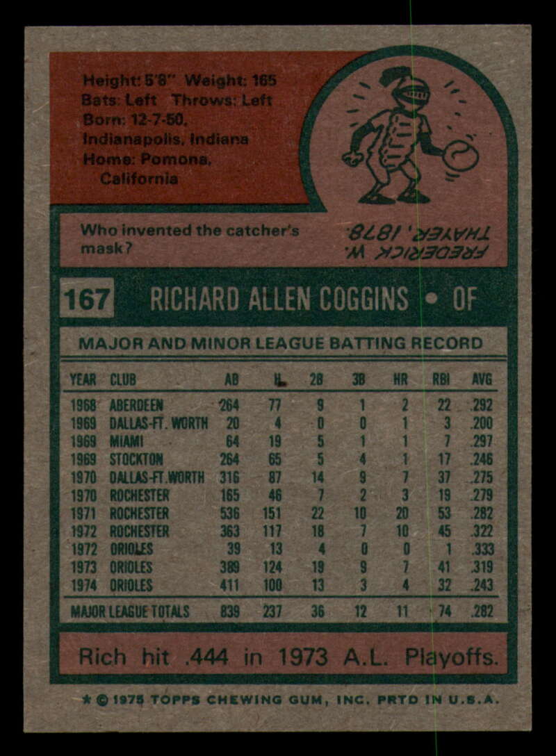 1975 Topps Baseball #166 - #259 - Complete your set - Pick your card - Picture 25 of 451