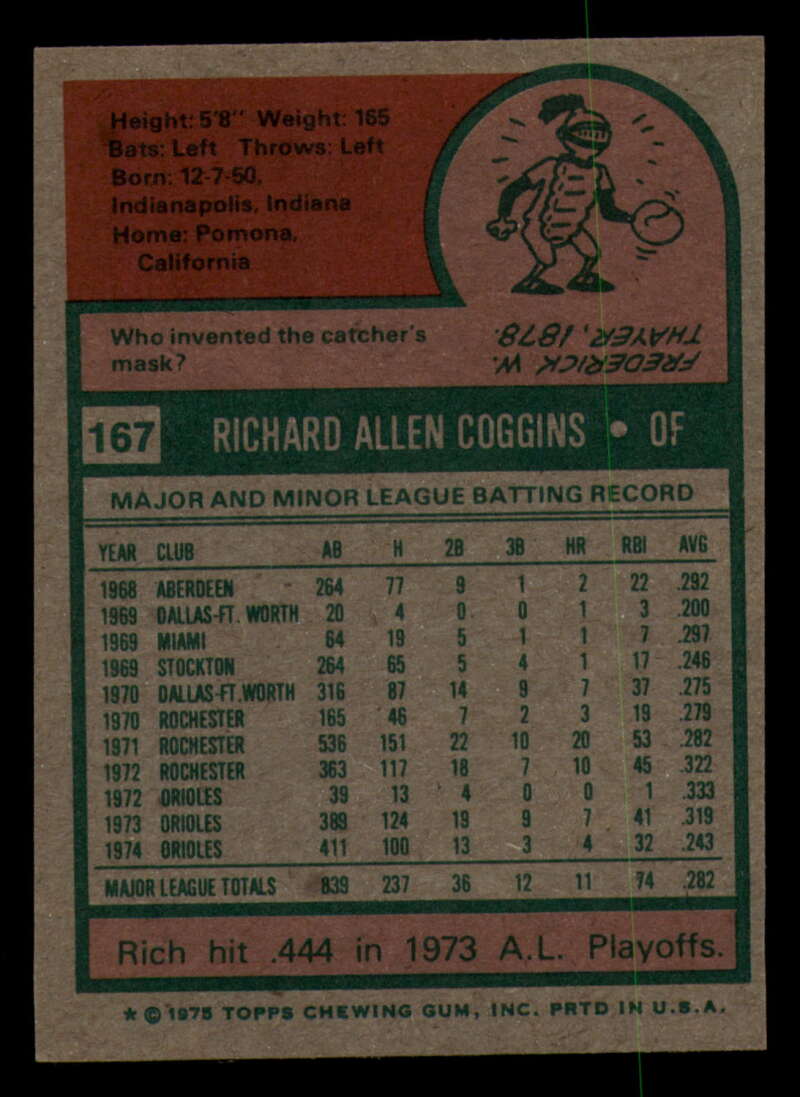 1975 Topps Baseball #166 - #259 - Complete your set - Pick your card - Picture 27 of 451