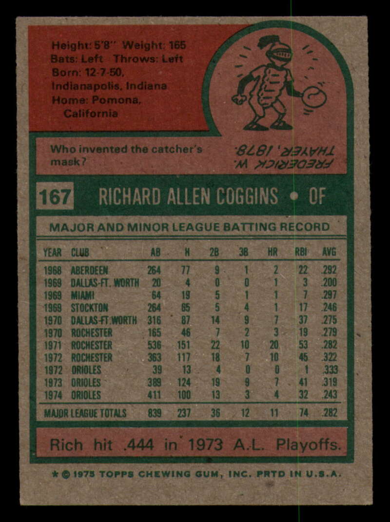 1975 Topps Baseball #166 - #259 - Complete your set - Pick your card - Picture 17 of 451