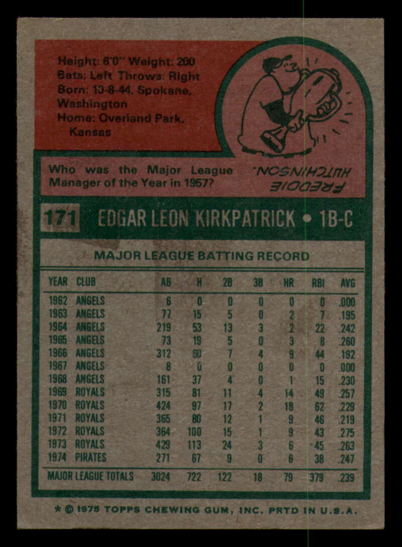 1975 Topps Baseball #166 - #259 - Complete your set - Pick your card - Picture 61 of 451