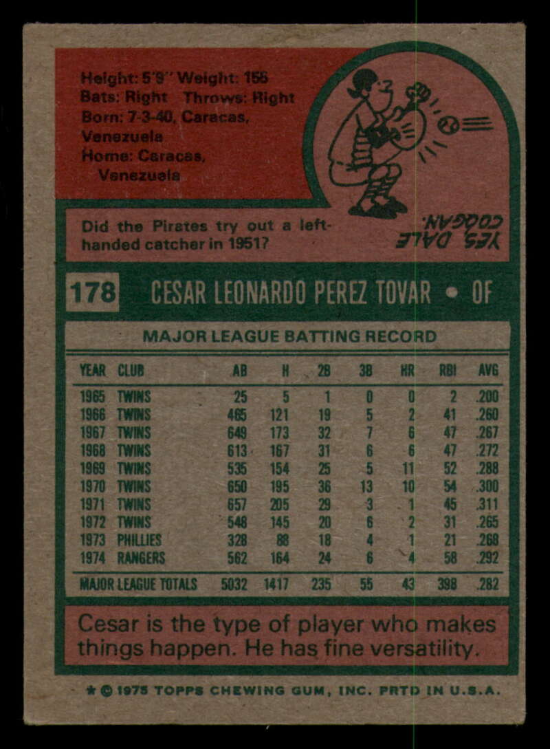 1975 Topps Baseball #166 - #259 - Complete your set - Pick your card - Picture 109 of 451