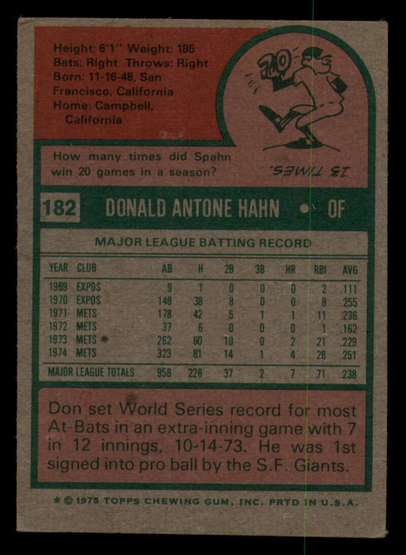 1975 Topps Baseball #166 - #259 - Complete your set - Pick your card - Picture 137 of 451