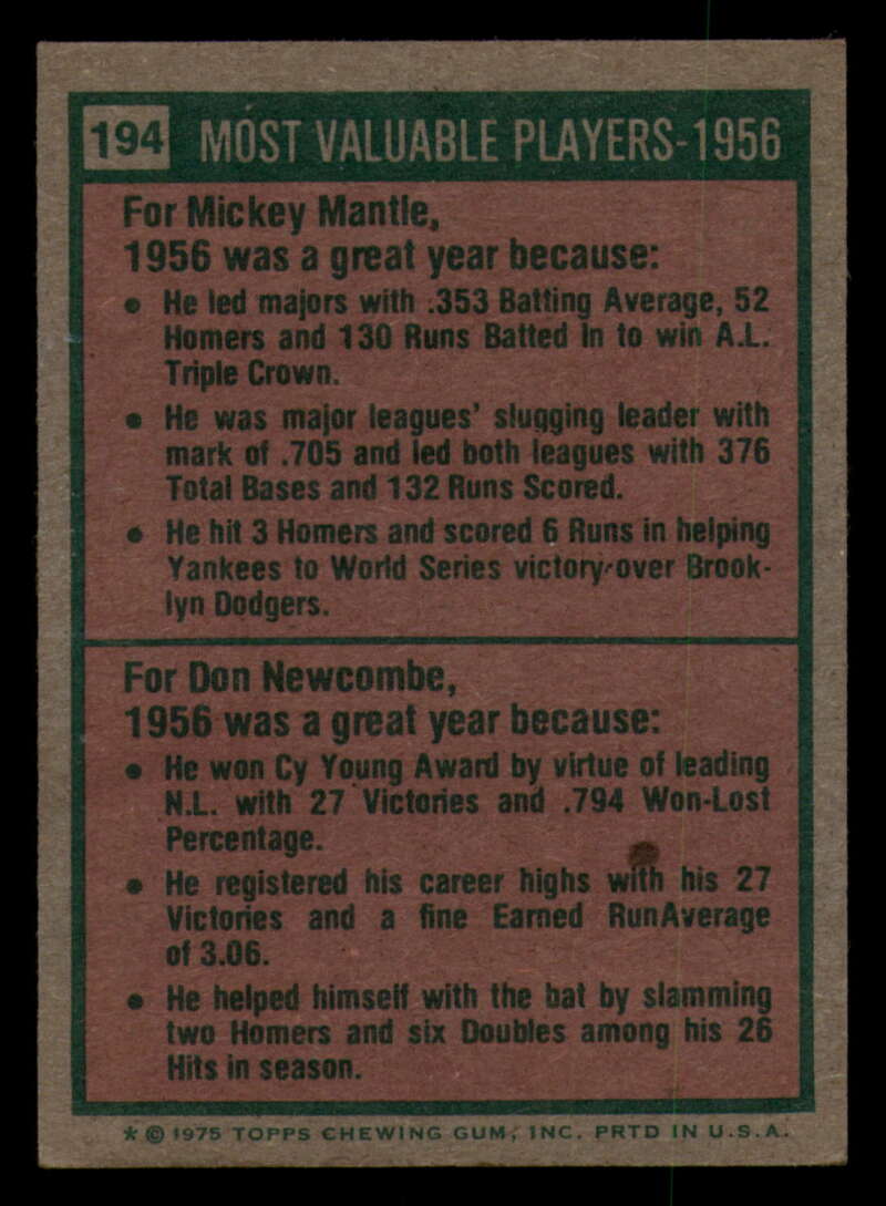 1975 Topps Baseball #166 - #259 - Complete your set - Pick your card - Picture 185 of 451