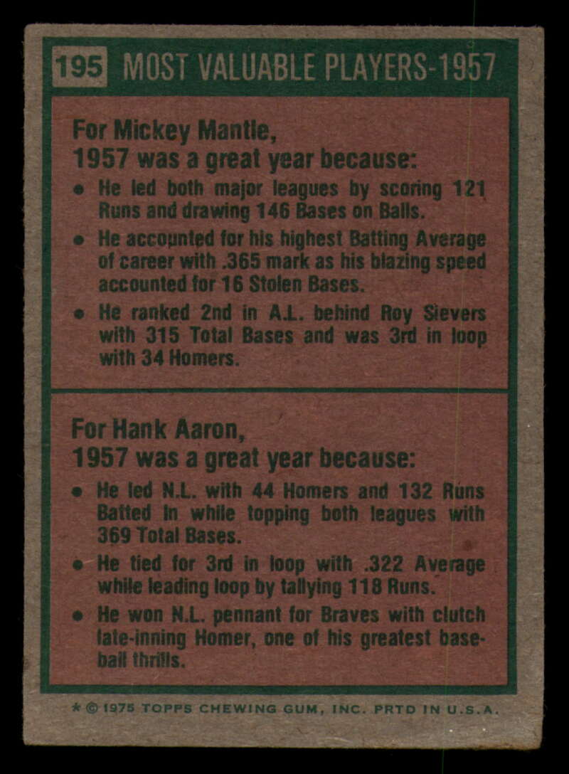 1975 Topps Baseball #166 - #259 - Complete your set - Pick your card - Picture 189 of 451