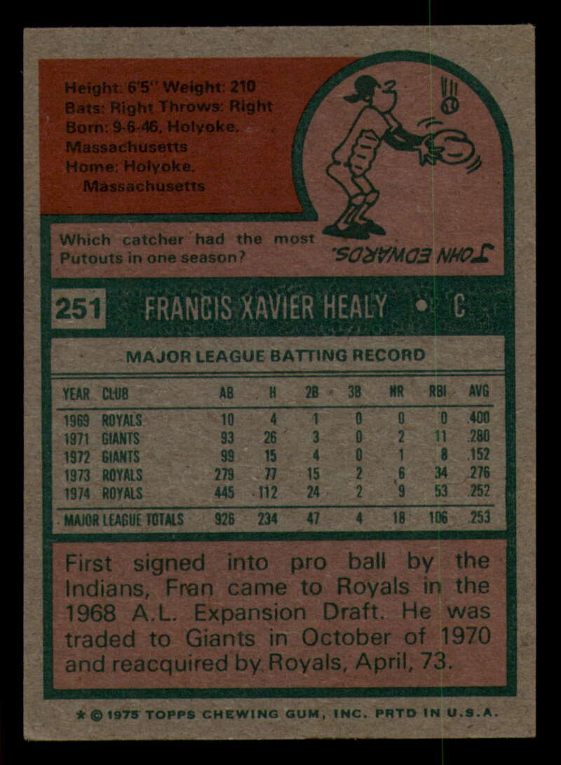 1975 Topps Baseball #166 - #259 - Complete your set - Pick your card - Picture 393 of 451