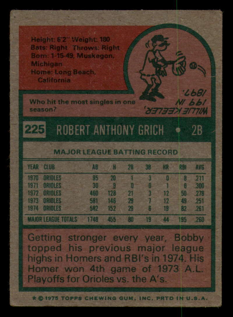 1975 Topps Baseball #166 - #259 - Complete your set - Pick your card - Picture 275 of 451