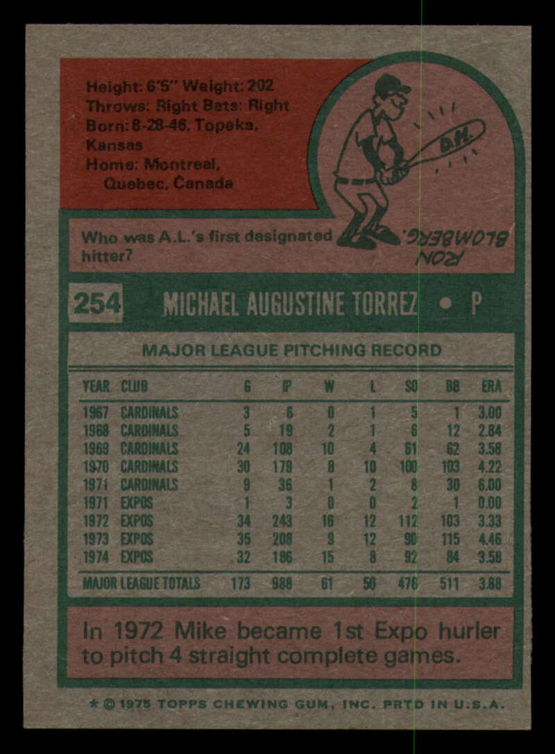 1975 Topps Baseball #166 - #259 - Complete your set - Pick your card - Picture 423 of 451