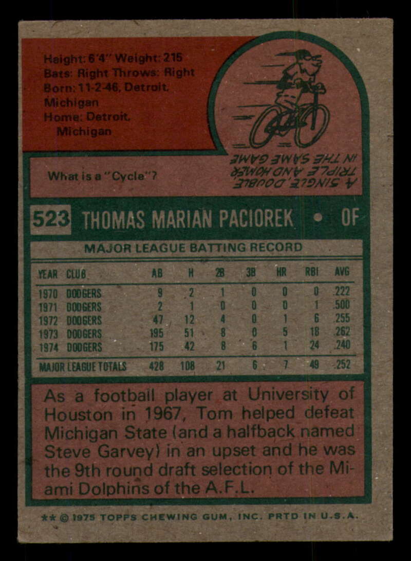 1975 Topps Baseball #516 - #585 - Complete your set - Pick your card - Picture 57 of 489